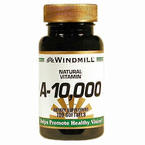 طاحونة ويندفيلد هيلث فيتامين أ 10000 وحدة دولية ، 100 كبسولة هلامية