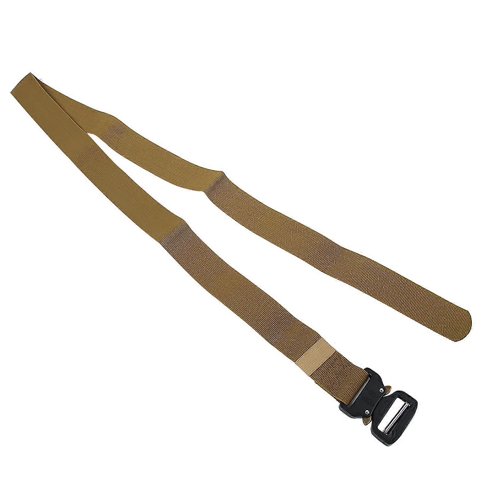 Khaki Military Training Nylon Belt Strap 3.8x125cm for Men Outdoor Multi-Function