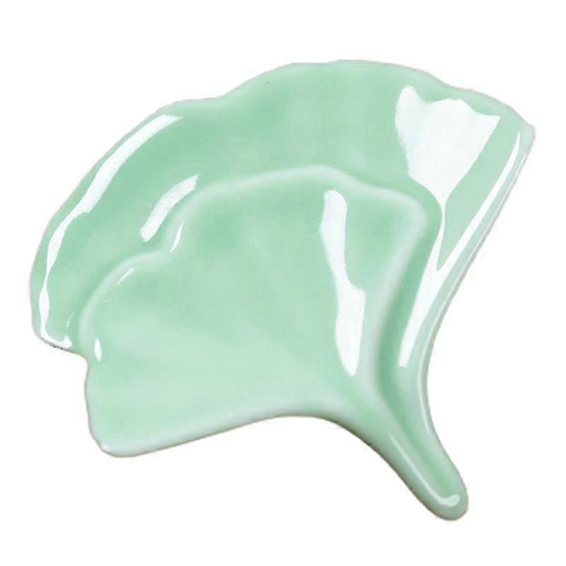 Chopsticks Stand Japanese Style Reusable Ginkgo Leaf Shape Dinner Ceramic Chopsticks Spoon Rest Hous