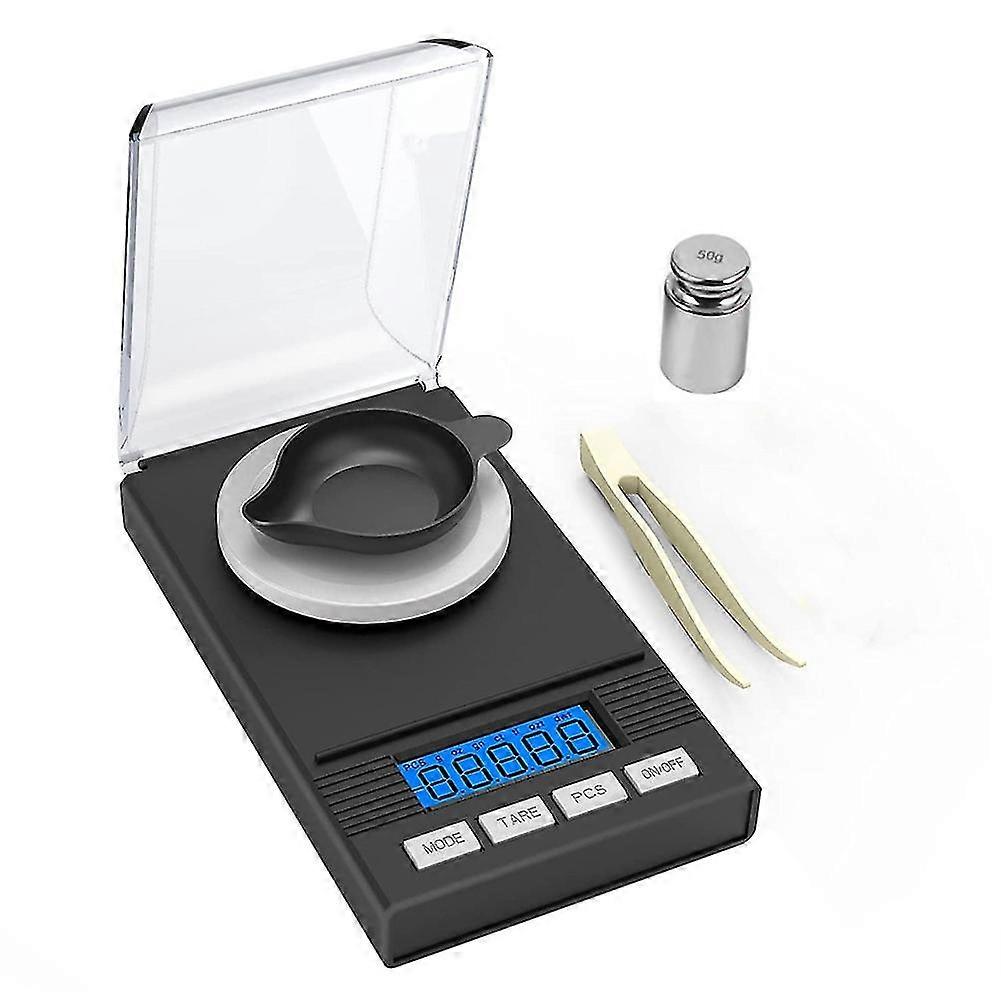 Precision Scale 0.001g X 50g, Weight Milligrams Scale, Kitchen Digital Scale, Pocket Scale, Tare