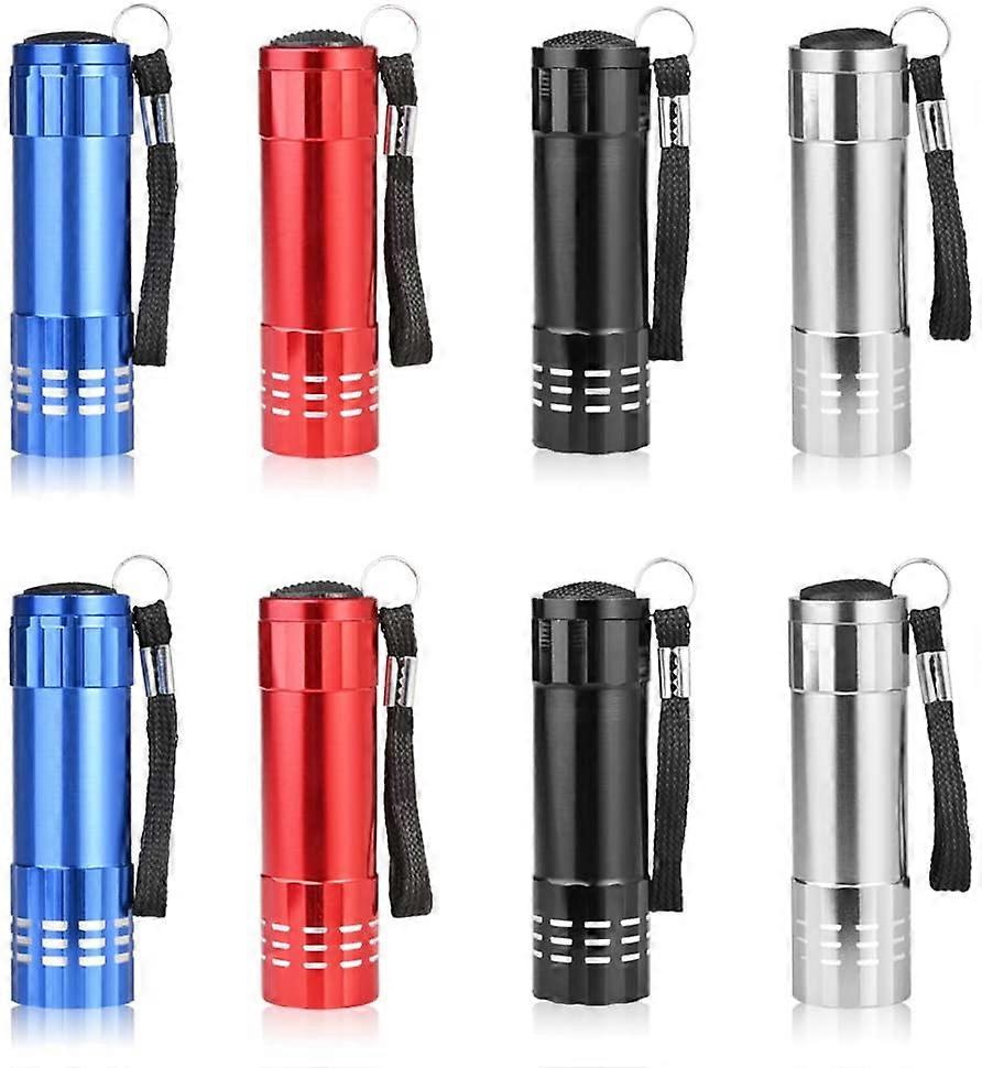 8PCS LED Keychain Flashlight Mini Lamp