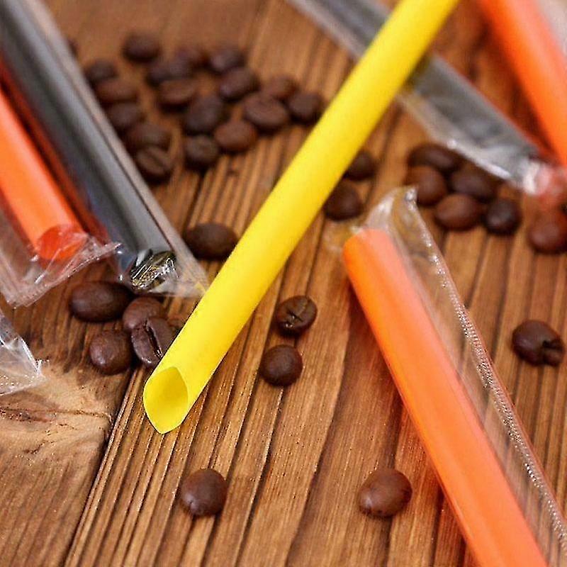 Tek Kullanımlık Payet 100 Adet Plastik İçme Payet Milkshake Süt Çay Düğün Parti Bar Aksesuarları Için Geniş Çok Renkli