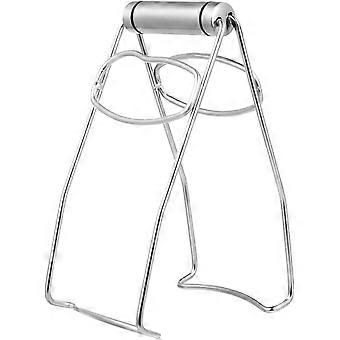 Attelle de plaque chauffante pliante de cuisine, acier inoxydable 304, pince à plat et à bol polyvalente