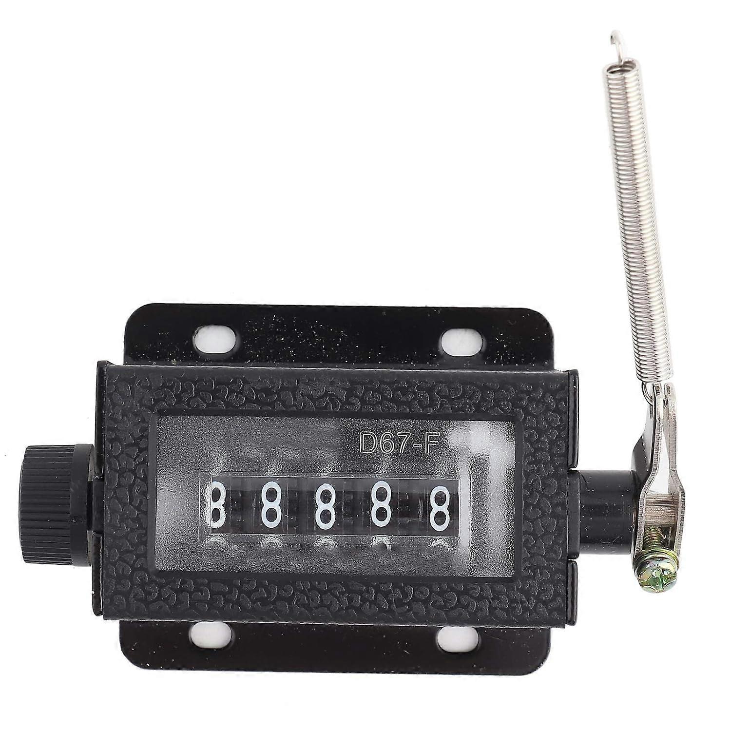 Mini Mechanical Manual Tally Counter,D67-F 5 Digits Digits Mechanical Reset Resettable Tally Manual Tally Counter