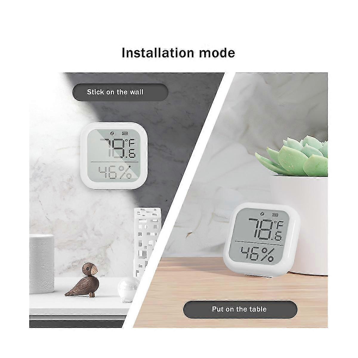 For Tuya Zigbee Intelligent Temperature And Humidity Meter Sensor Digital Remote Control Temperature And Humidity Sensor