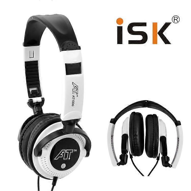 ISK AT1000 music headset audio listening white and red color small and exquisite appearance