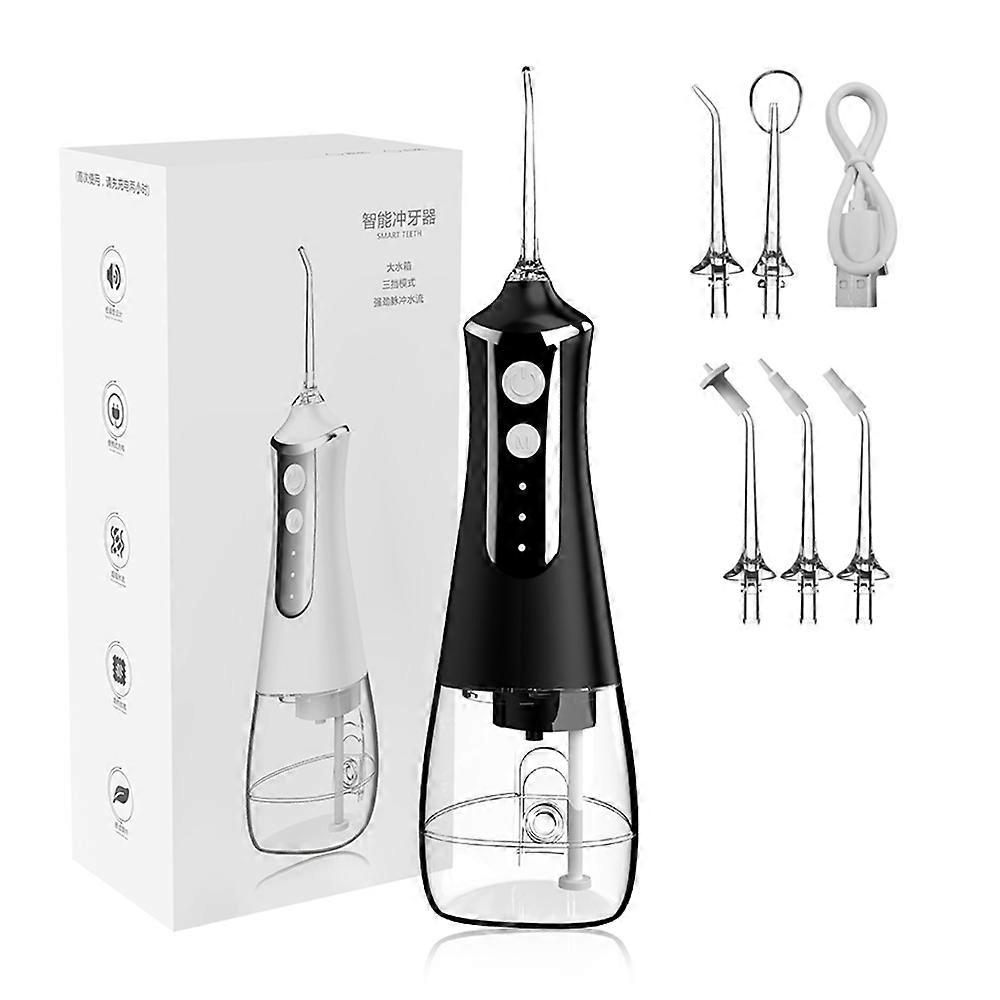 Tandbrede Mondelinge Irrigator Water Flosser Draad Tanden Pick Mond Wasmachine 5 Nozzels 3 Modes USB 300ml Wasmachine