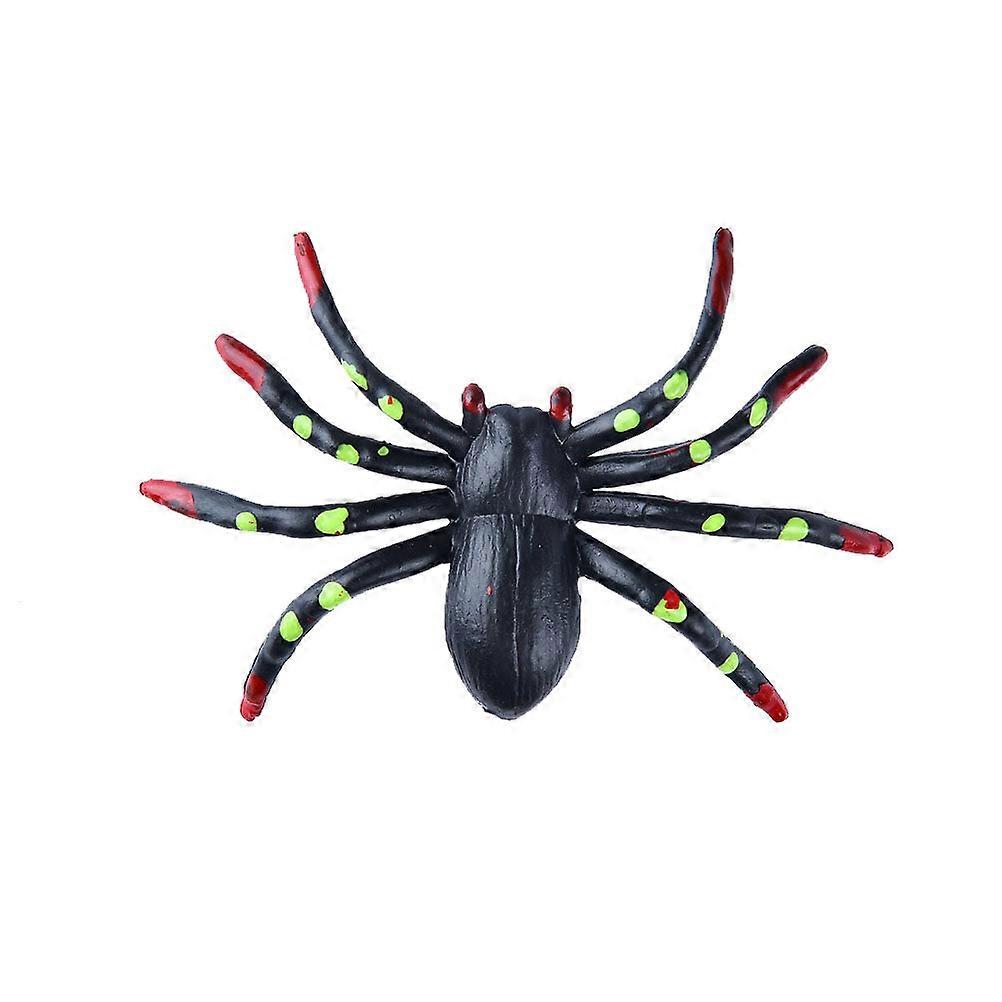 10PCS/Set Small Size Halloween Tricky Toy Plastic Simulation Spider Toy Set