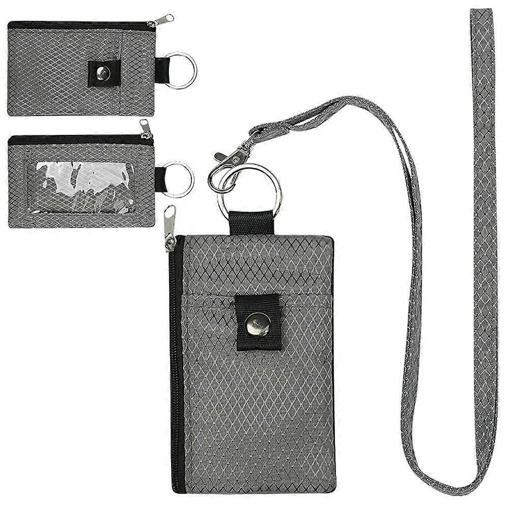 INF Multifunctional Card Holder with RFID Blocking Target Wallet with Keychain