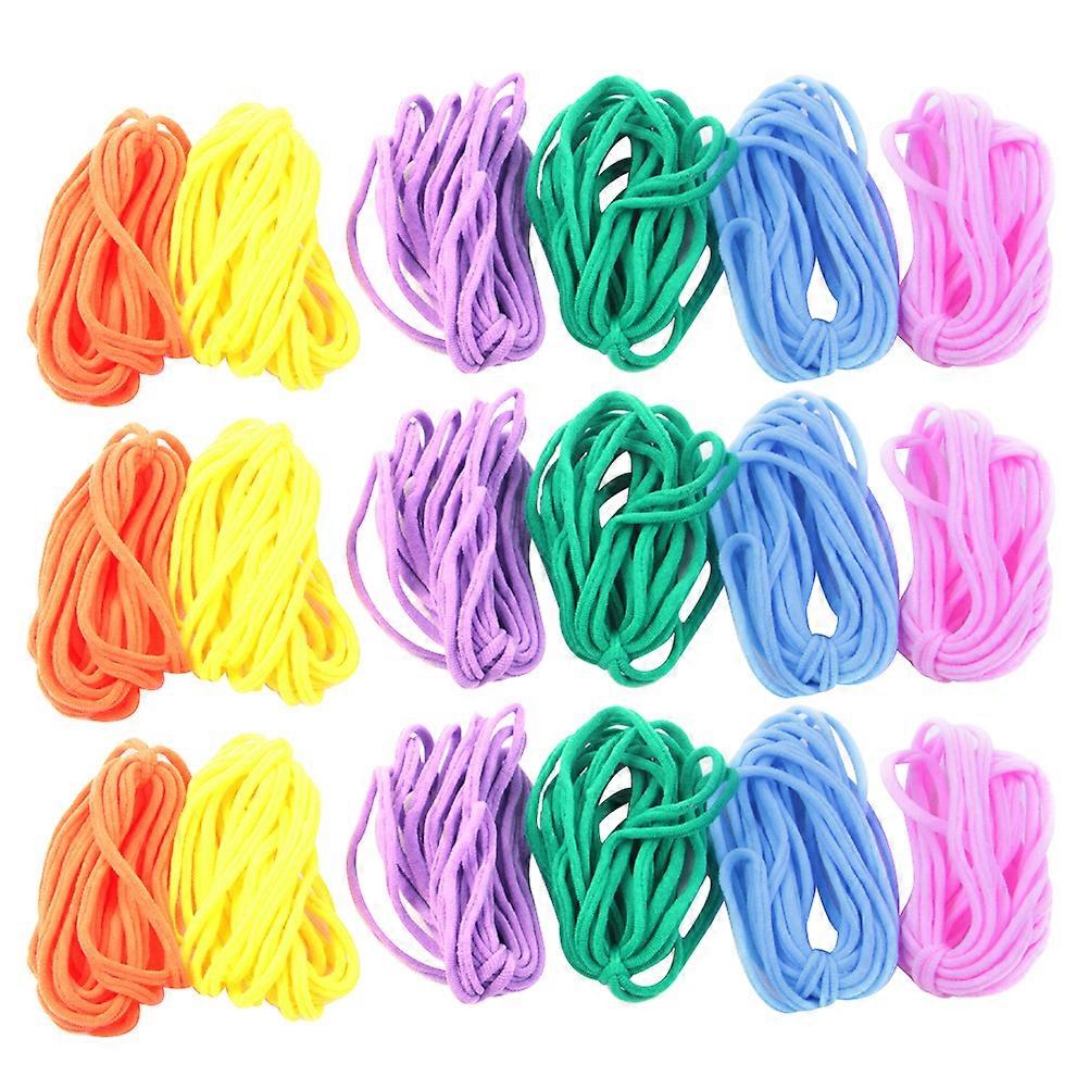 288 Pcs Craft Toys Cradle String Game Elastic Beading Cord Elastic Cord Knitting Ear Rope String Craft Elastic Spool