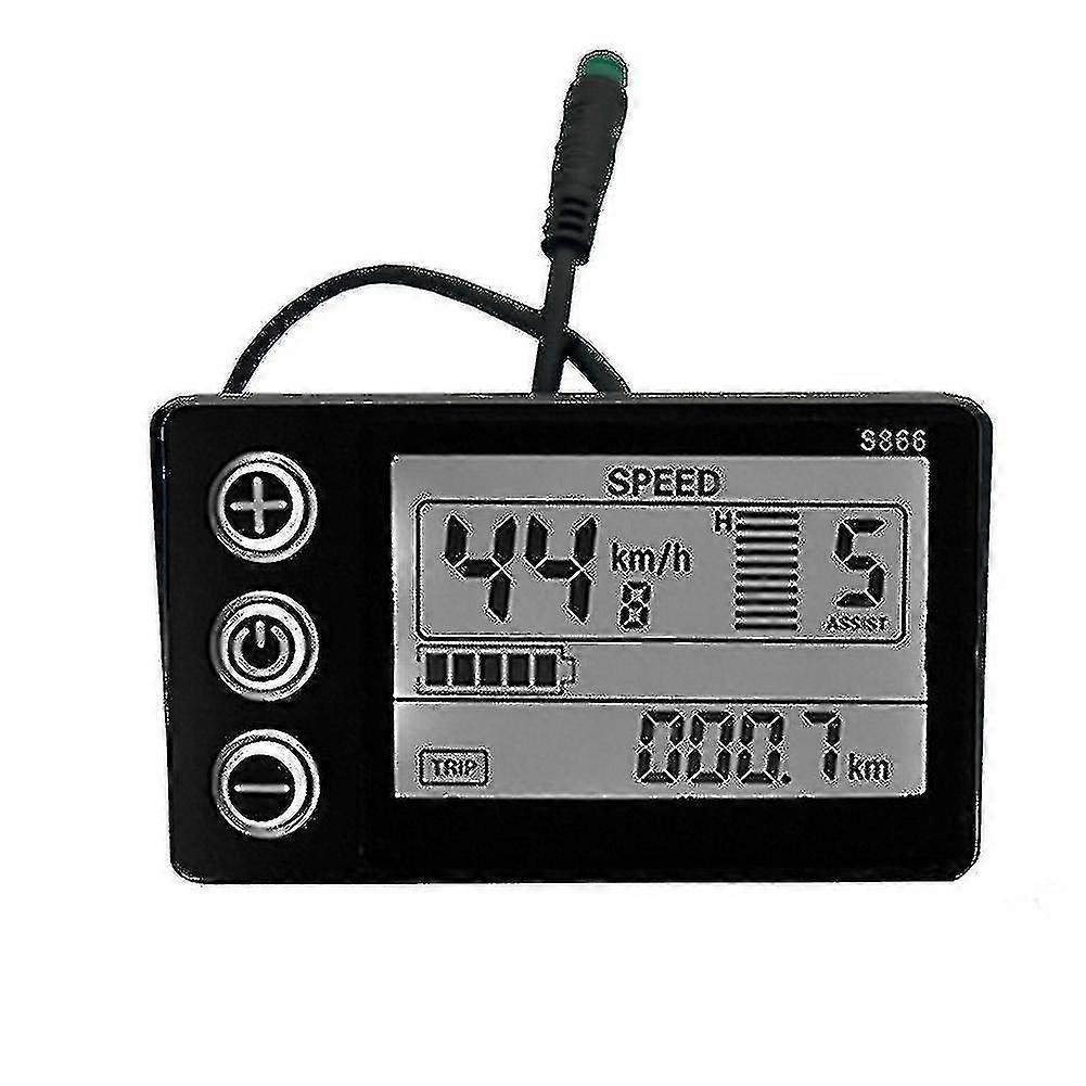 Electric Bicycle Display Lcd Display S866 Controller Panel Dashboard-subaoe