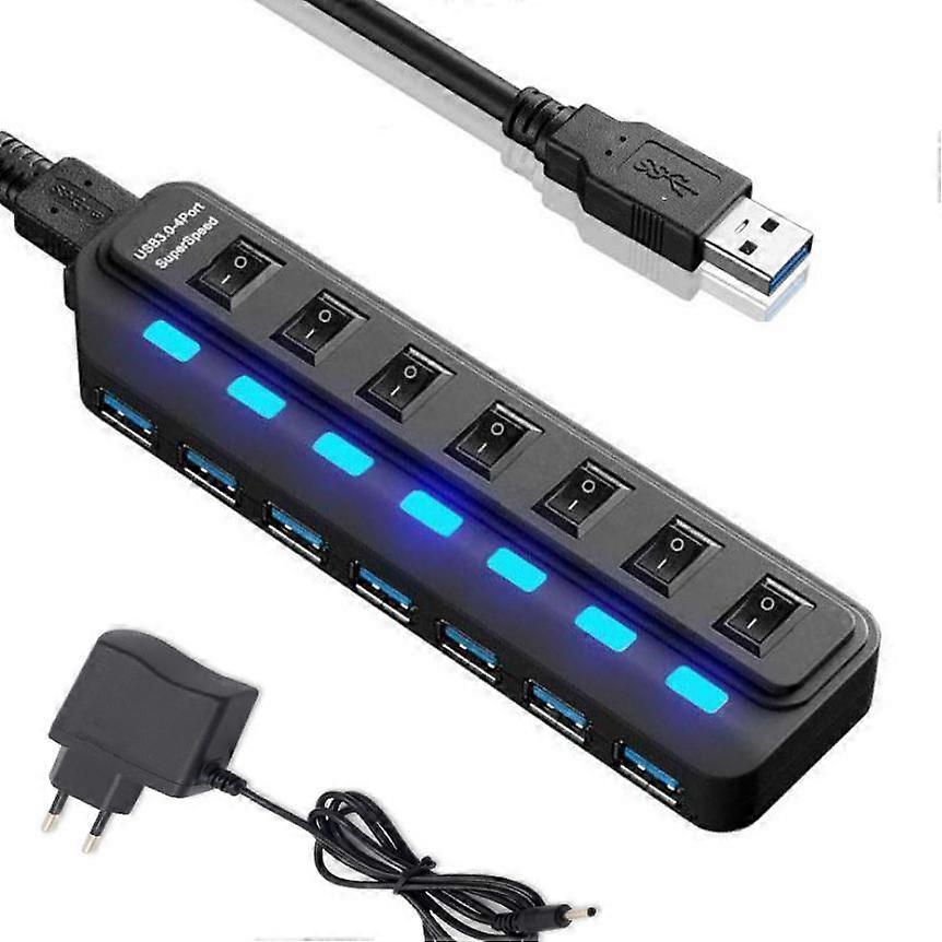 3.0USB 7 Port HUB Splitter ein Drag sieben Extender unabhängigen Schlüsselschalter