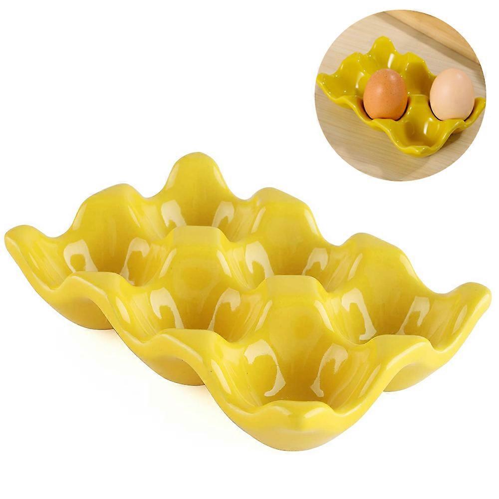 Ceramic Egg Plate, Kitchen Restaurant Fridge Storage and Cookable
