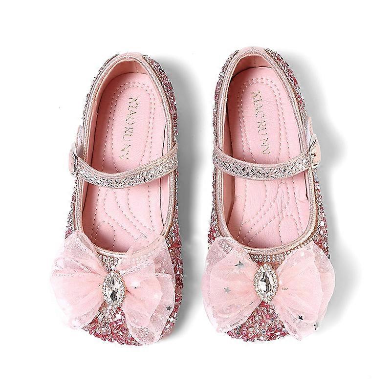 Girl's Princess Elsa Shoes, Water Diamond Shining Crystal Shoes, Girl's Gift NO002