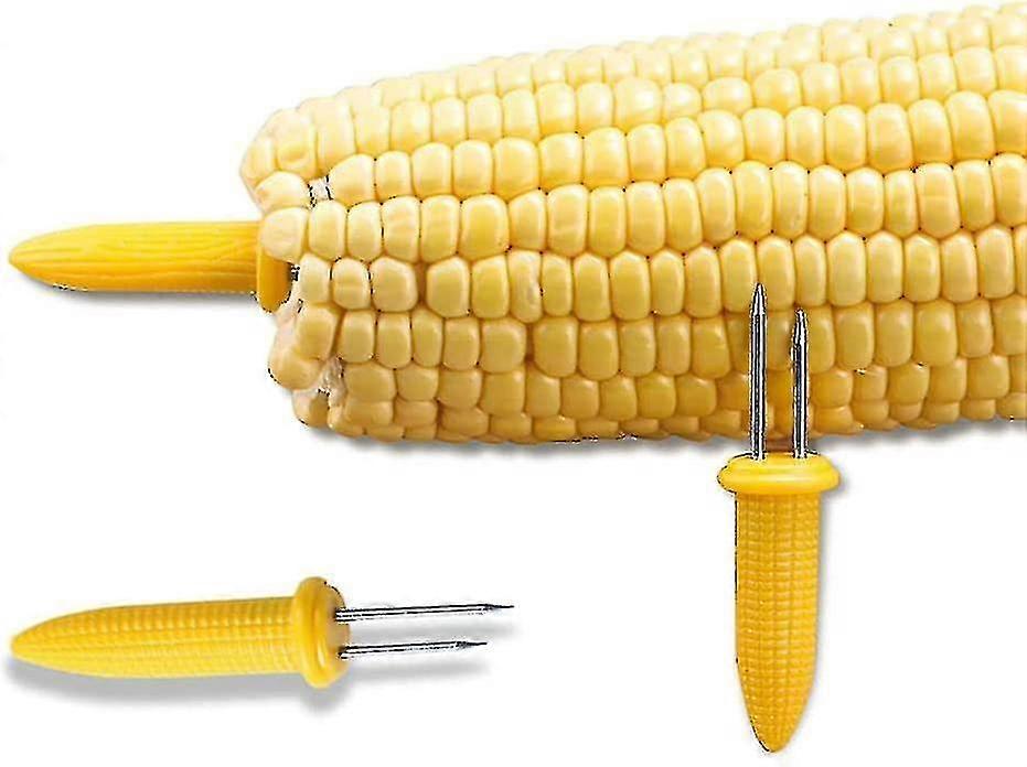 Maiskolbenhalter-Set – 12 Edelstahl-Spieße + 6 Schalen + Butterstreuer, Für Grill & Picknick