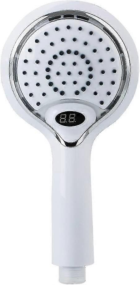 3 Colors Led Hand Shower With Temperature Sensor Digital Display
