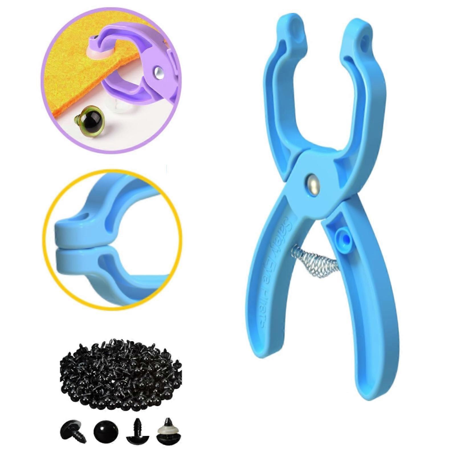 أداة مساعدة لأداة العين الآمنة لربط عيون السلامة للحياكة أدوات الكروشيه للكروشيه Amigurumi ومحشوة عيون M