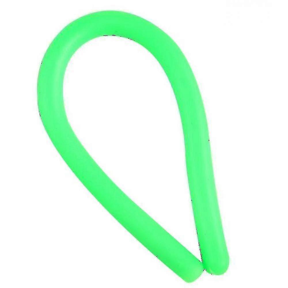 Soft Rubber Tpr Noodle Elastic Rope Toy Decompression Artifact(green)