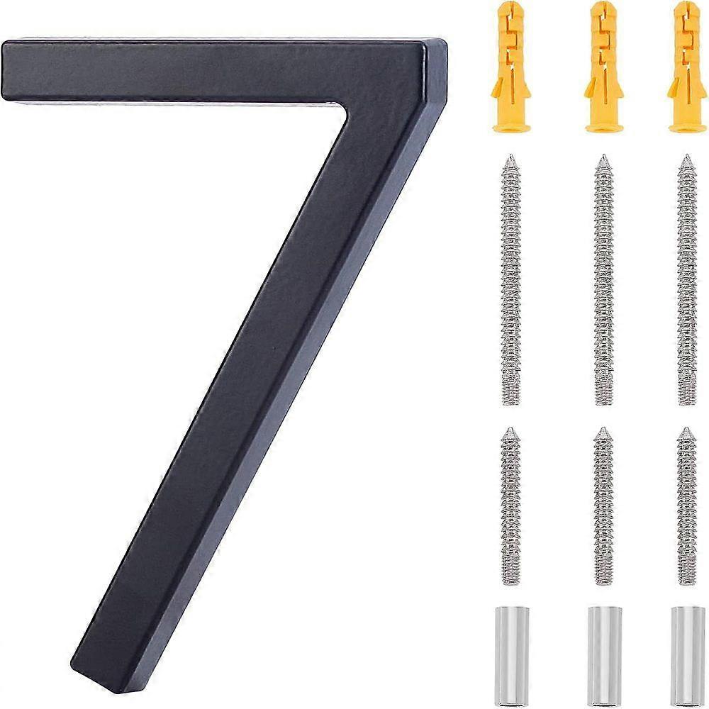 Zinc Alloy House Number with Iron Screw Plastic Accessories Wall Decorations Num.7 145x93x12.5mm