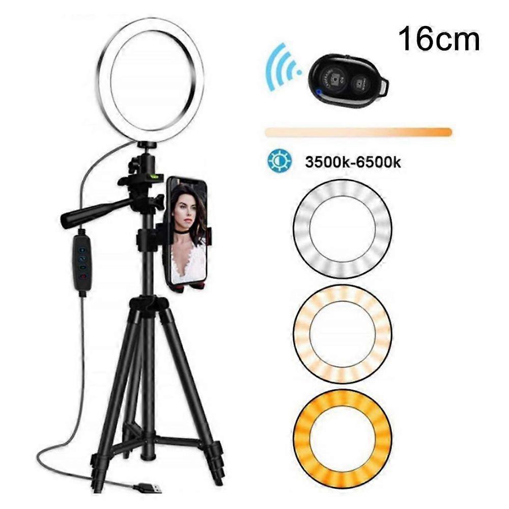 Tripod with fill light-16CM fill light+Bluetooth remote control+mobile phone clip+3120 bracket set