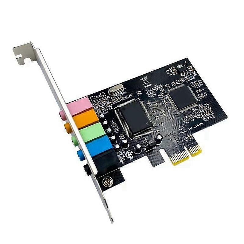 PCI-E 5.1 Desktop Built-in Sound Card 3D Games Music Digital Sound Card 24Bit Stereo Field with Reverb Support Win7