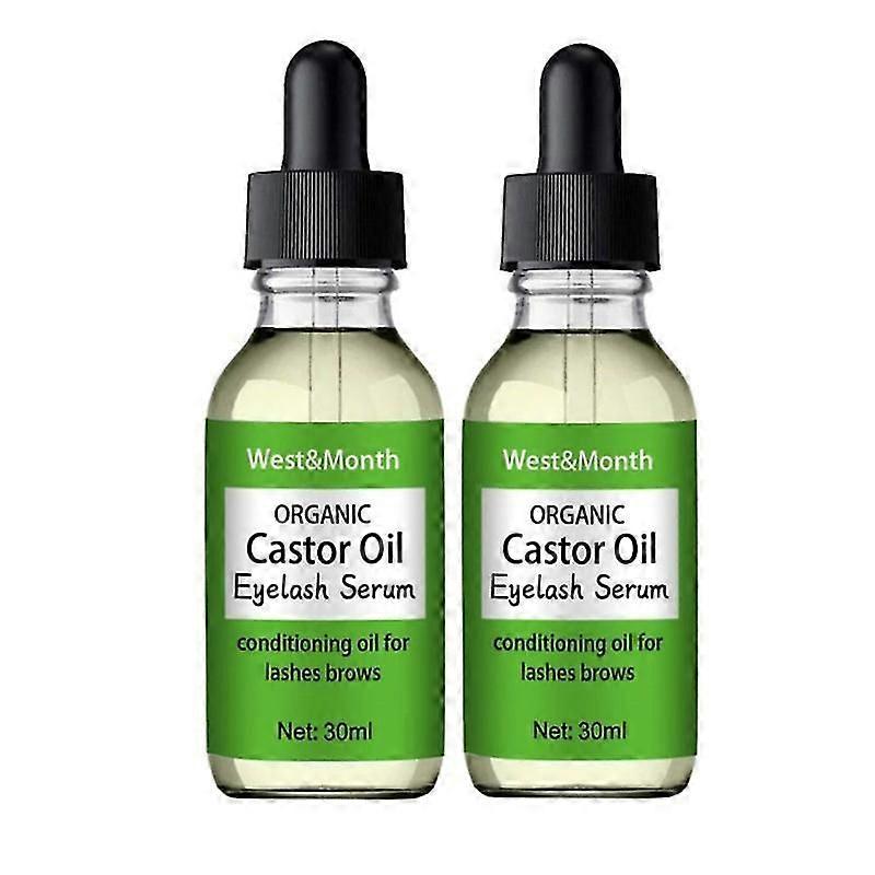 2pcs Castor Oil Eyelash Oils Serum Rapid