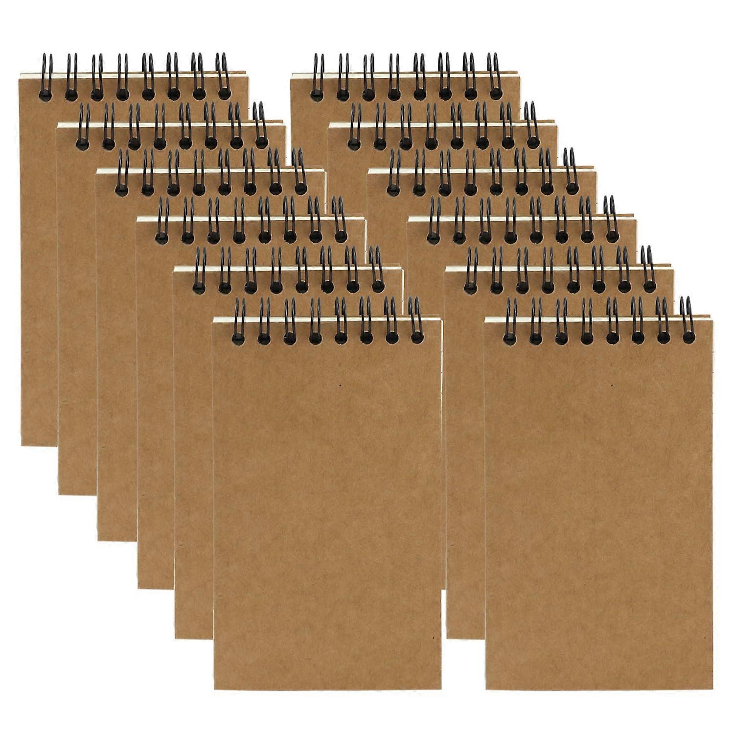 12-Pack Mini Spiral Notebooks, 120 Pages Per Book, College Ruled, Assorted Colors, 5x7 Inch Size