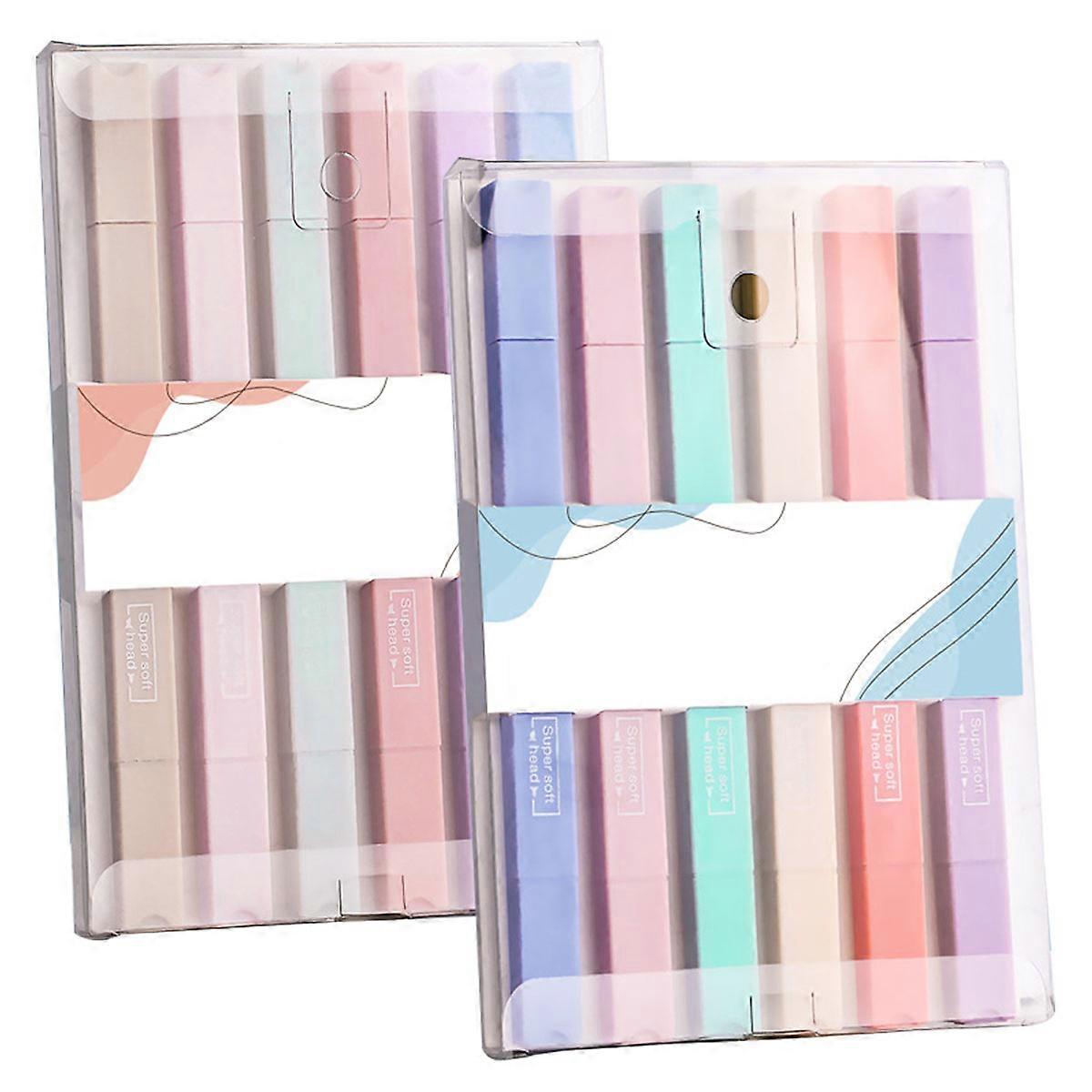 12 Pcs Bible Highlighters with Soft Chisel Tip