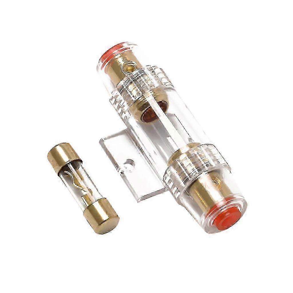 Car Audio Agu Fuse Holder Fuseholder 4 8 Gauge Inline Gold Plated 100 Amp