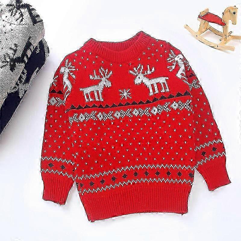 Kinder Weihnachtspullover Urlaub Rentier Strickpullover