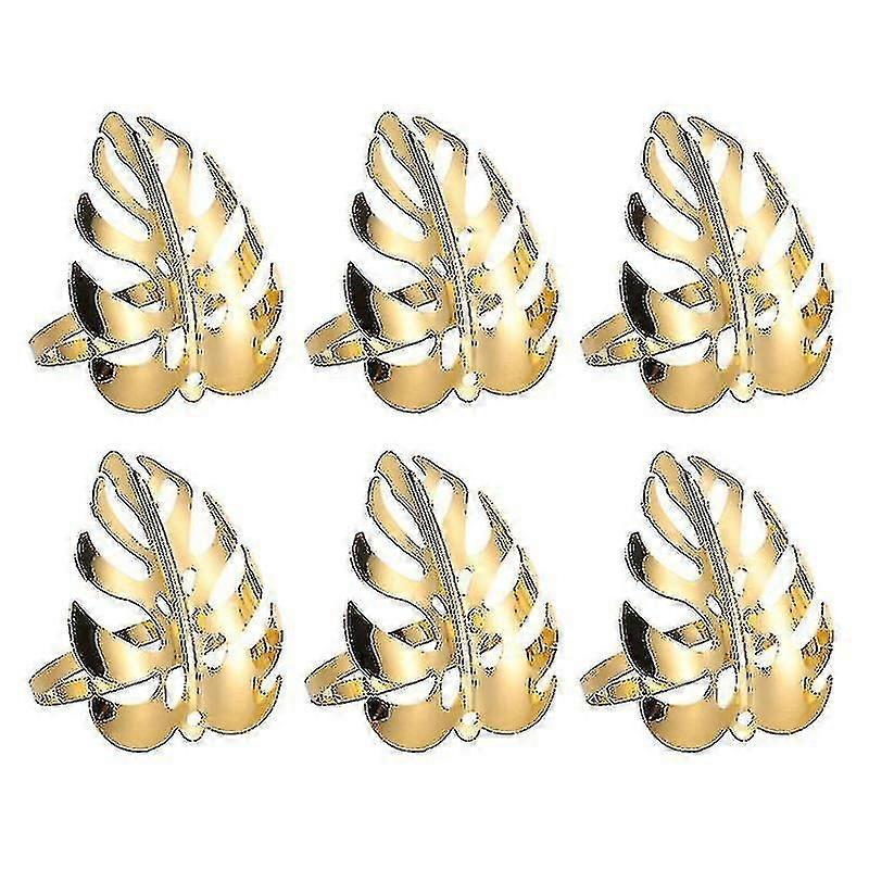 Alloy Napkin Ring Set - Pack of 6