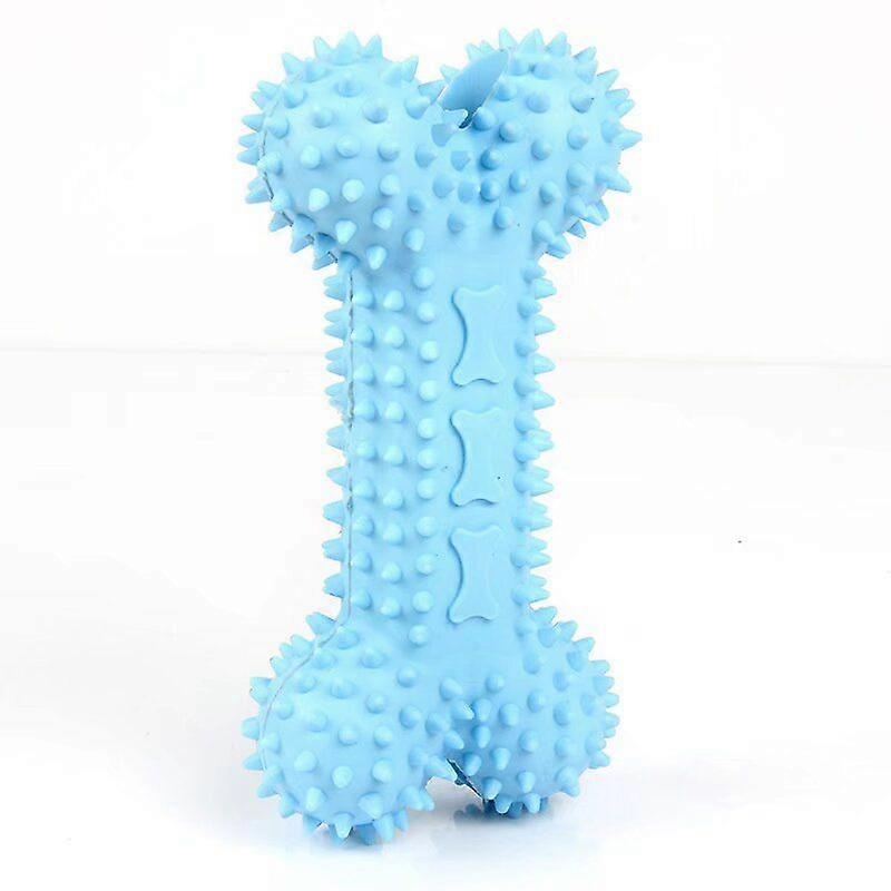 Teething Puppy Chew Toy, Textured Bone Shape, Blue, for Puppies/Puppies (up to 8 kg)