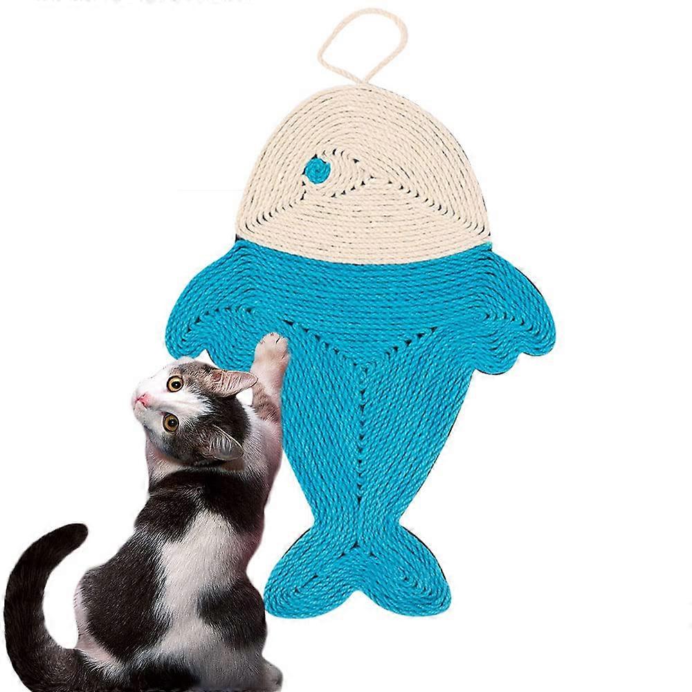 Natural Sisal Cat Scratching Pad with Fish Shape Design for Fun