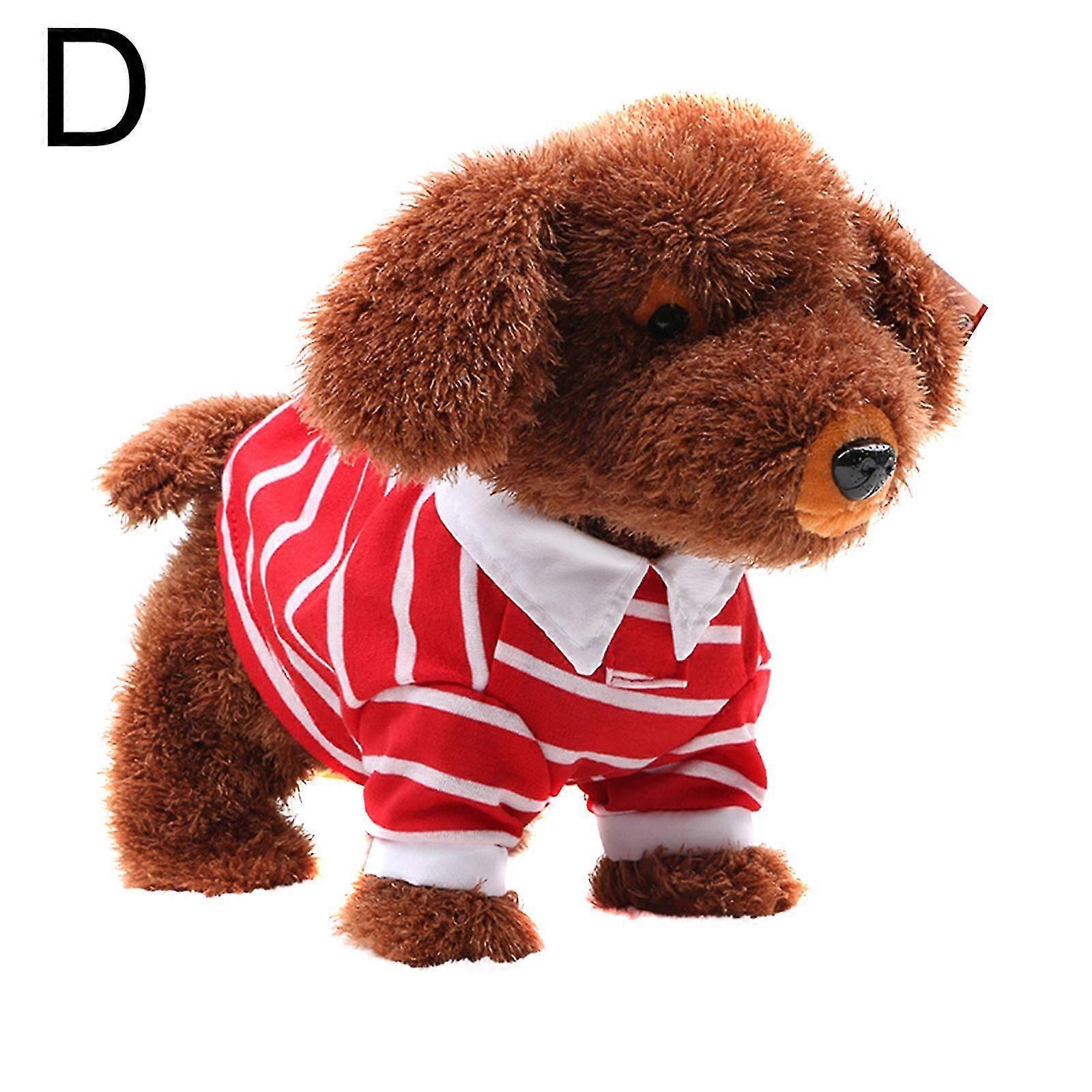Mignon Simulation Chien Peluche Jouet Musique Électrique Animal Puppy Poupée Teddy Dog Poupée pour Enfants Party Cadeau