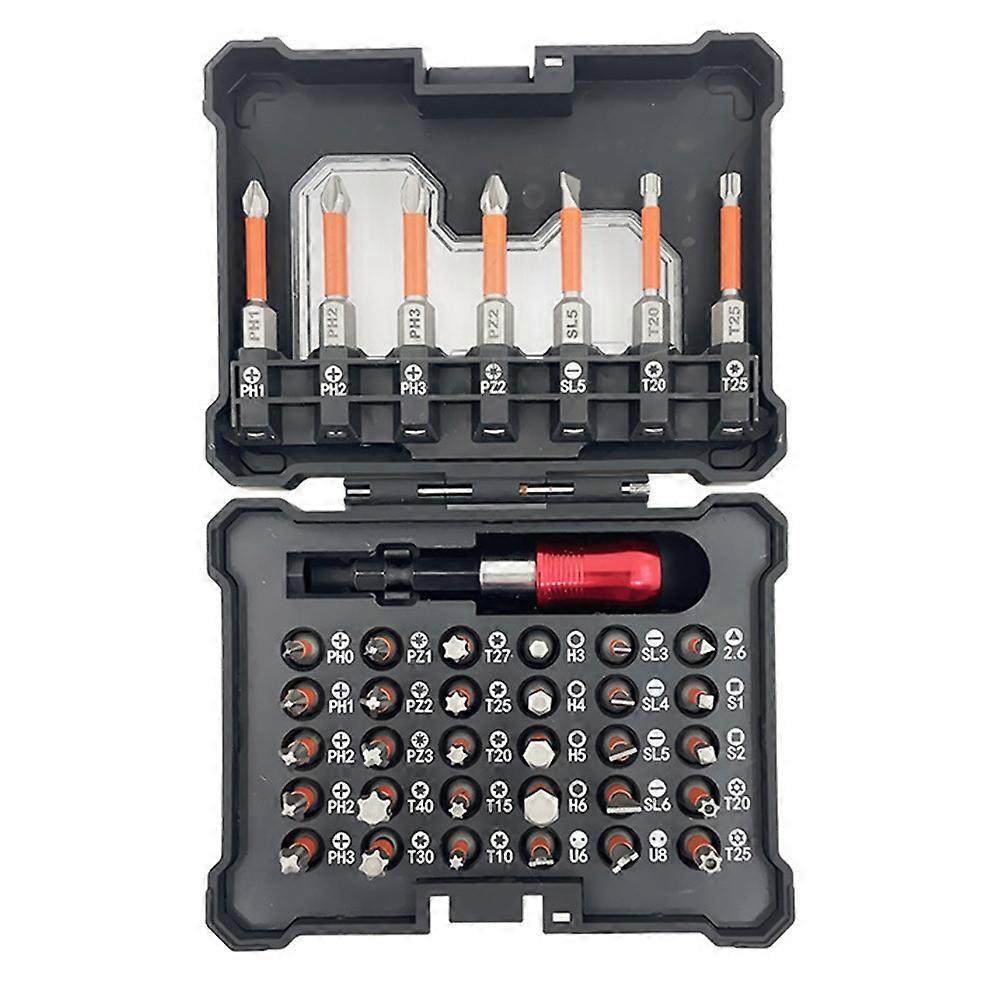 38Pcs/Set S2 Alloy Steel Screwdriver Bits Manual Repairing Screwdriver Bits Socket Kit