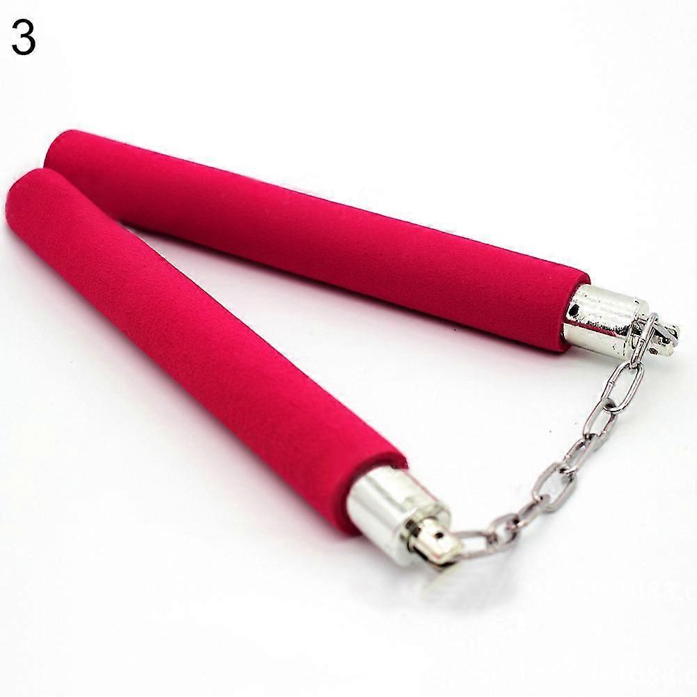Durable Metal Chain Martial Sponge Nunchaku Show