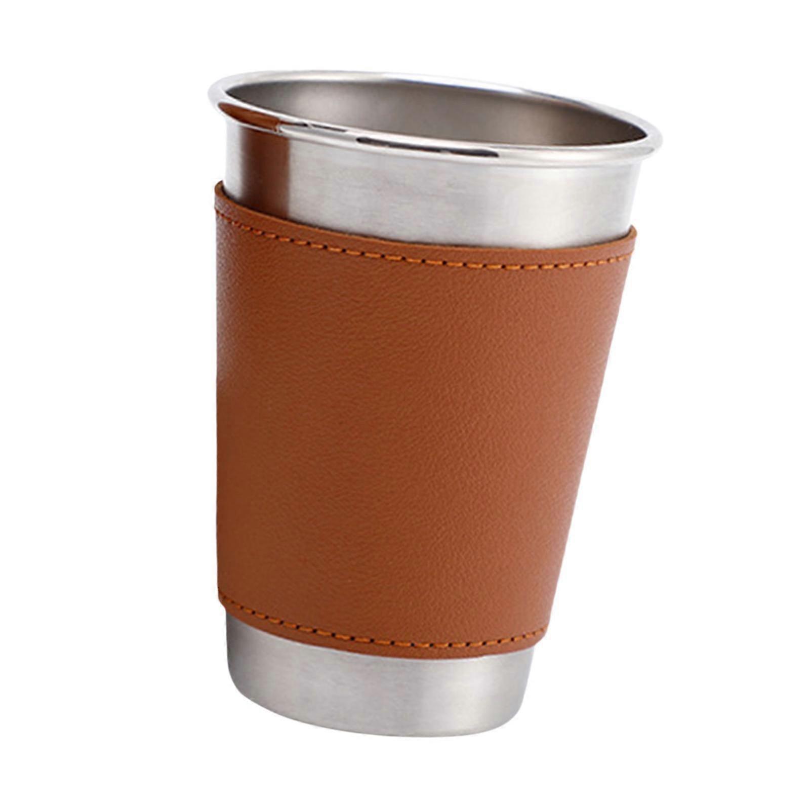 Camping Coffee Mug Water Drinking Cup Lightweight Stackable Stainless Steel