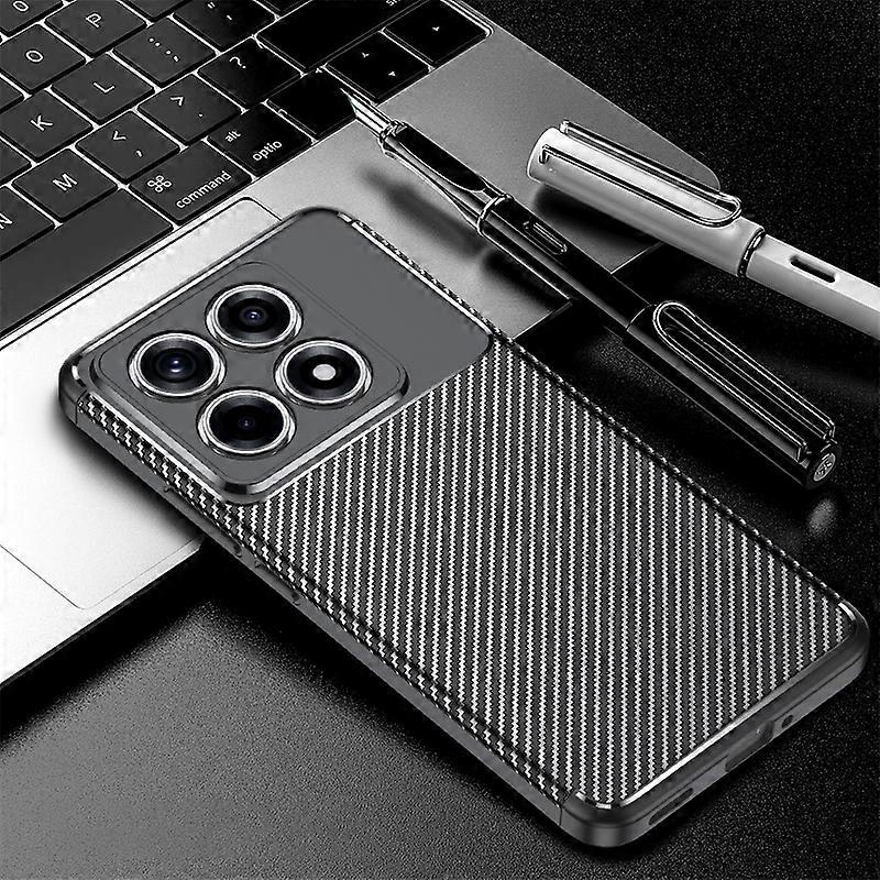 Carbon Fiber Texture Shockproof TPU Phone Case