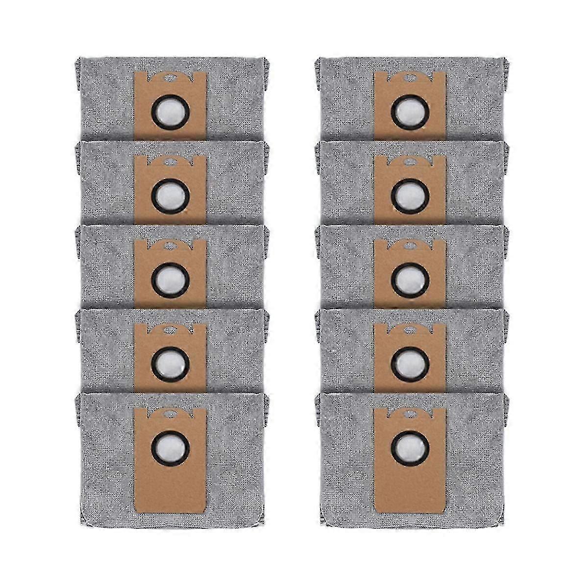 10 Pcs Dust Bags for Eufy RoboVac L35 Hybrid LR30 Hybrid LR20 Auto-Empty Station, with Activated Car