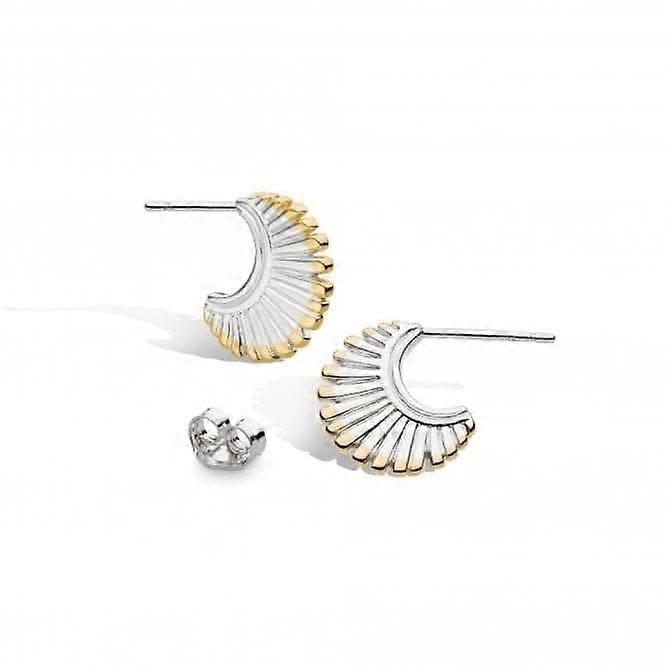 Essence Radiance 18ct Gold Plated Stud Hoop Earrings 41151GRP