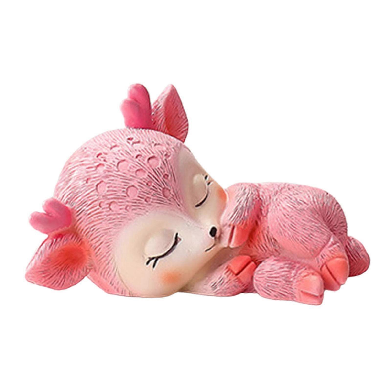 漫画の眠っている鹿の彫刻像の机のコレクション多目的なテーブル棚