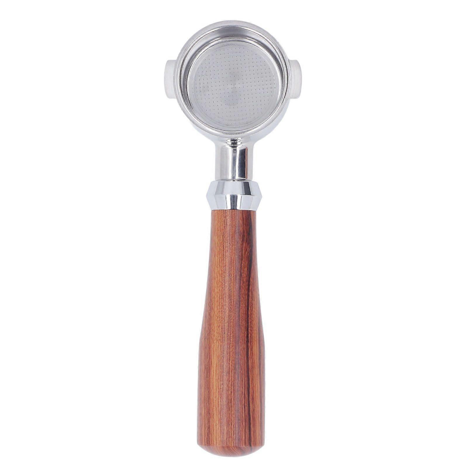 51mm 2 Ear Portafilter Coffee Bottomless Portafilter Filter Handle Replacement for ECO310 Coffee Machine Classic Dalbergia Cochinchinensis