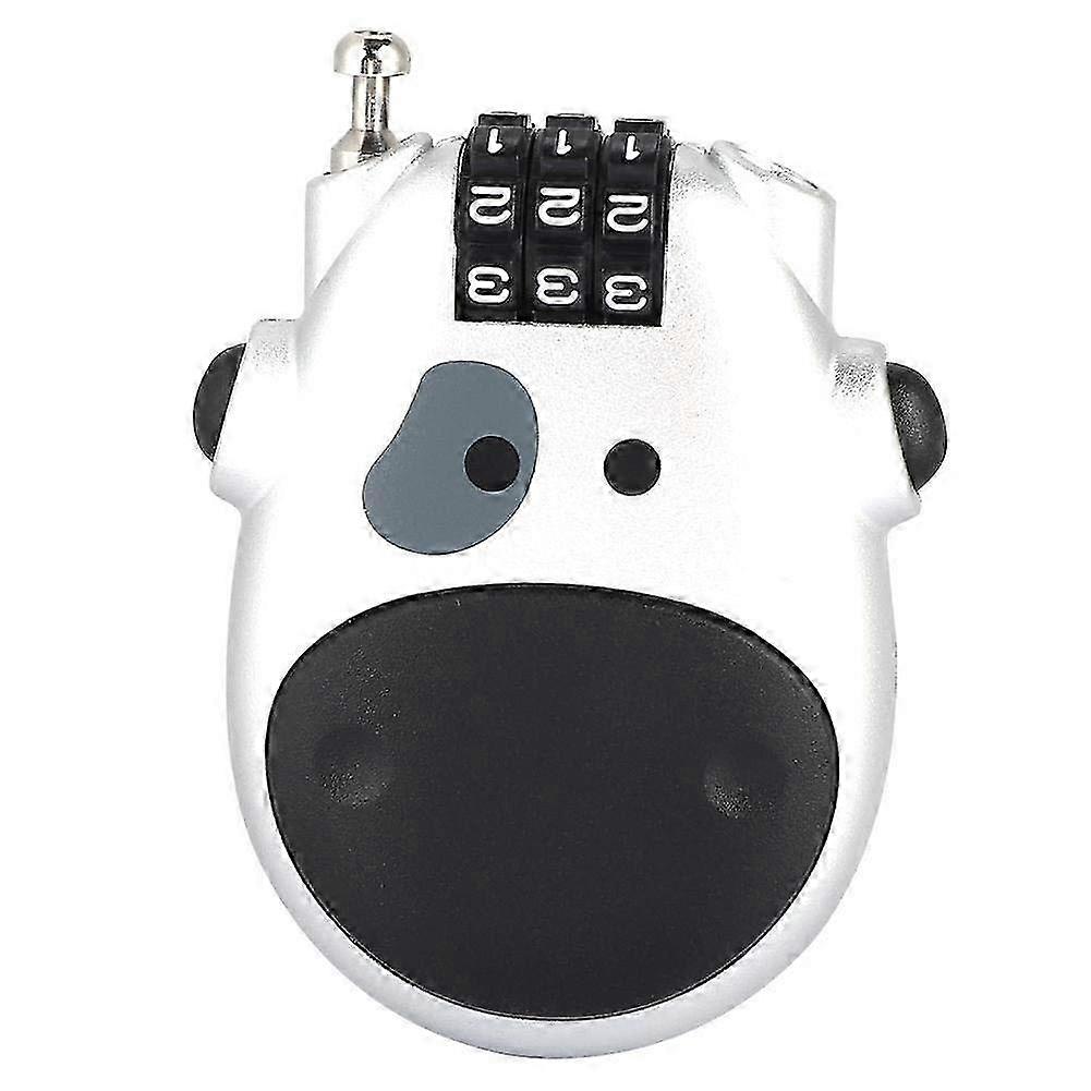 Combination Lock Cable Lock Padlock with 3 Digit Numeric Code, 80CM Extendable Cable, Heifer Shape, Customized Safety Lock for Sui SZRH A-B