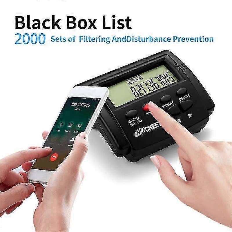 Plastic Black Call Blocker Stop Nuisance Call For Phones, Device, Block Unwanted Robocalls And Nuisance Calls