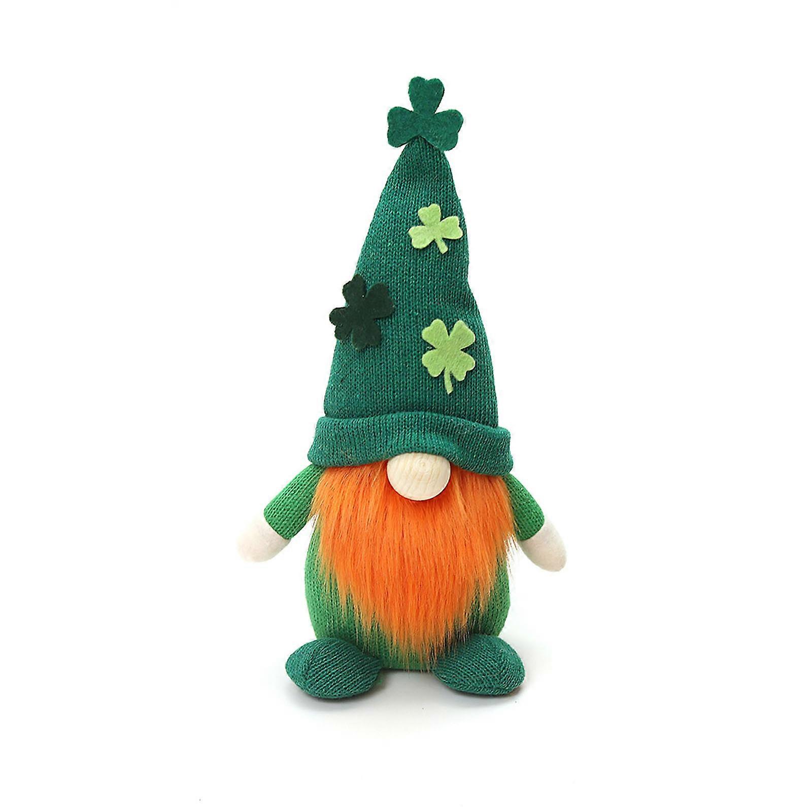 Patrick's Day Gnome Decor Irish Leprechaun Scandinavian Tomte Clover Elf Dwarf