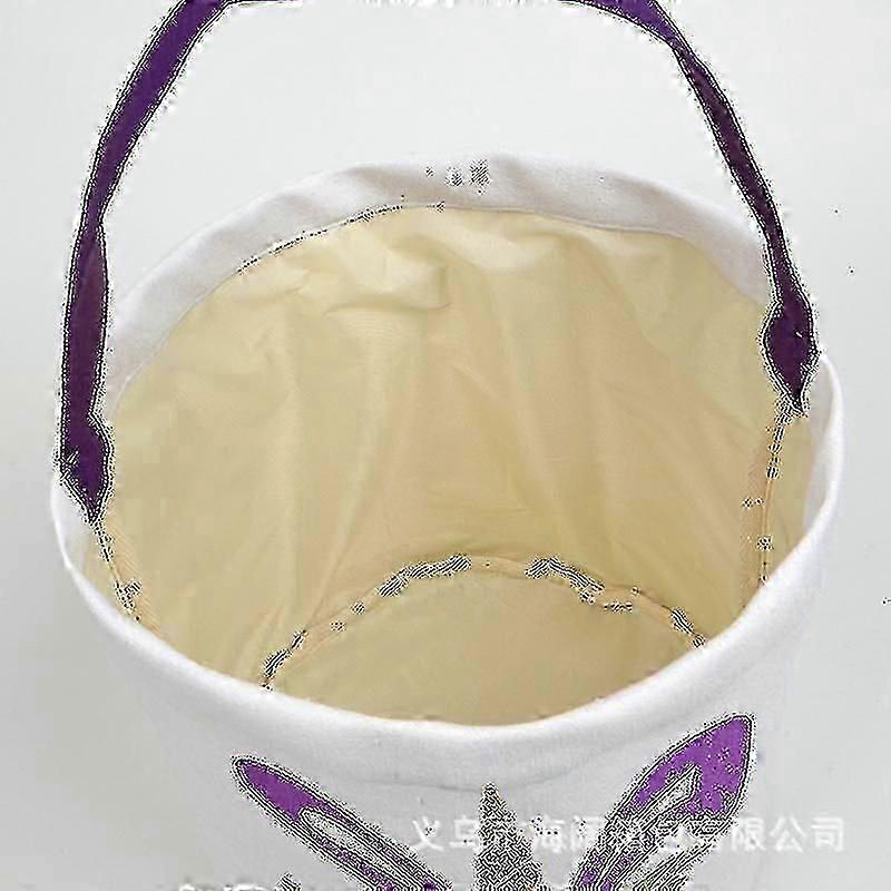 Easter Basket For Kids Easter Bunny Bag Easter Decorations (purple)