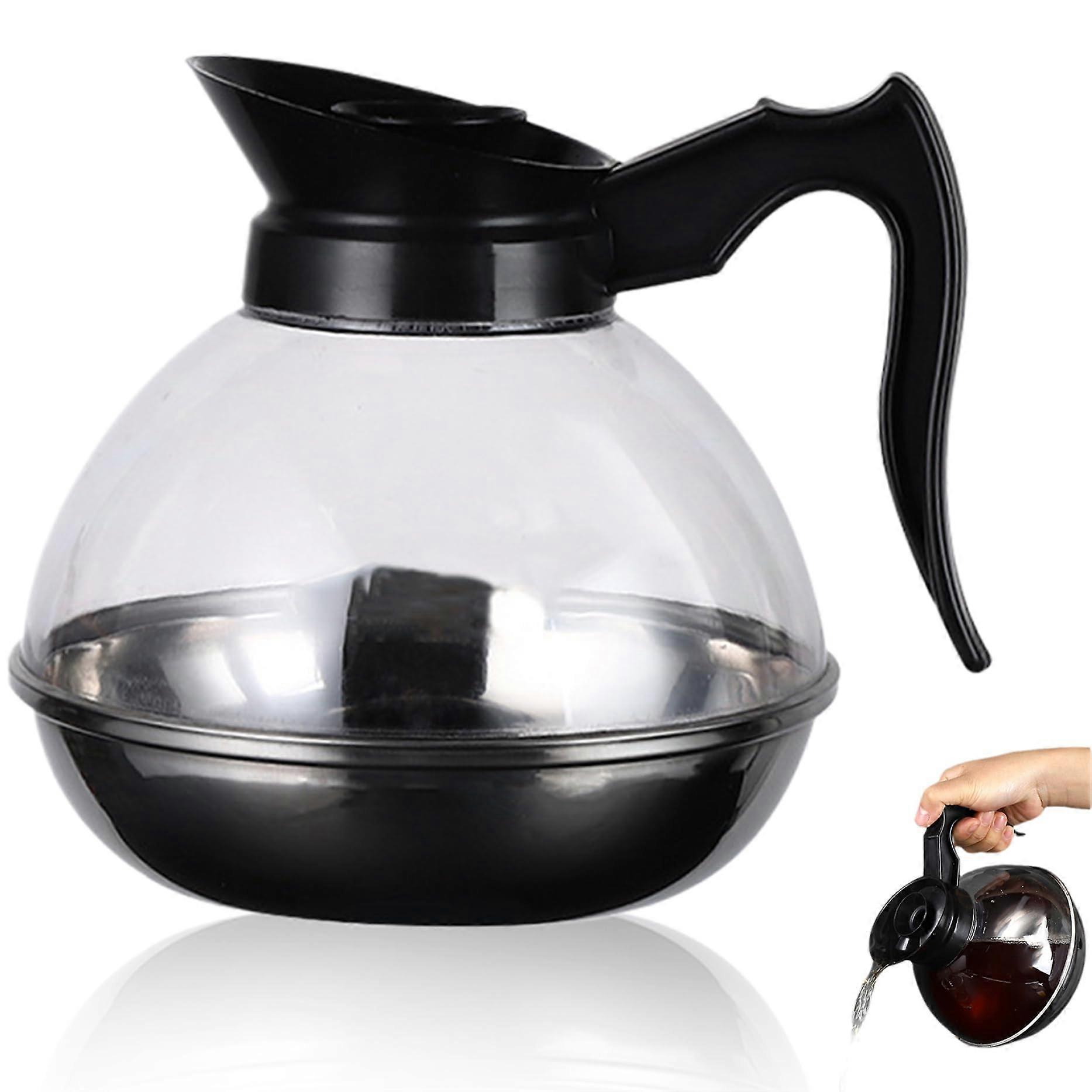 Coffee Decanter Food Grade Heat Resistant for Drip Coffee Machine Induction Cooker 1.6L