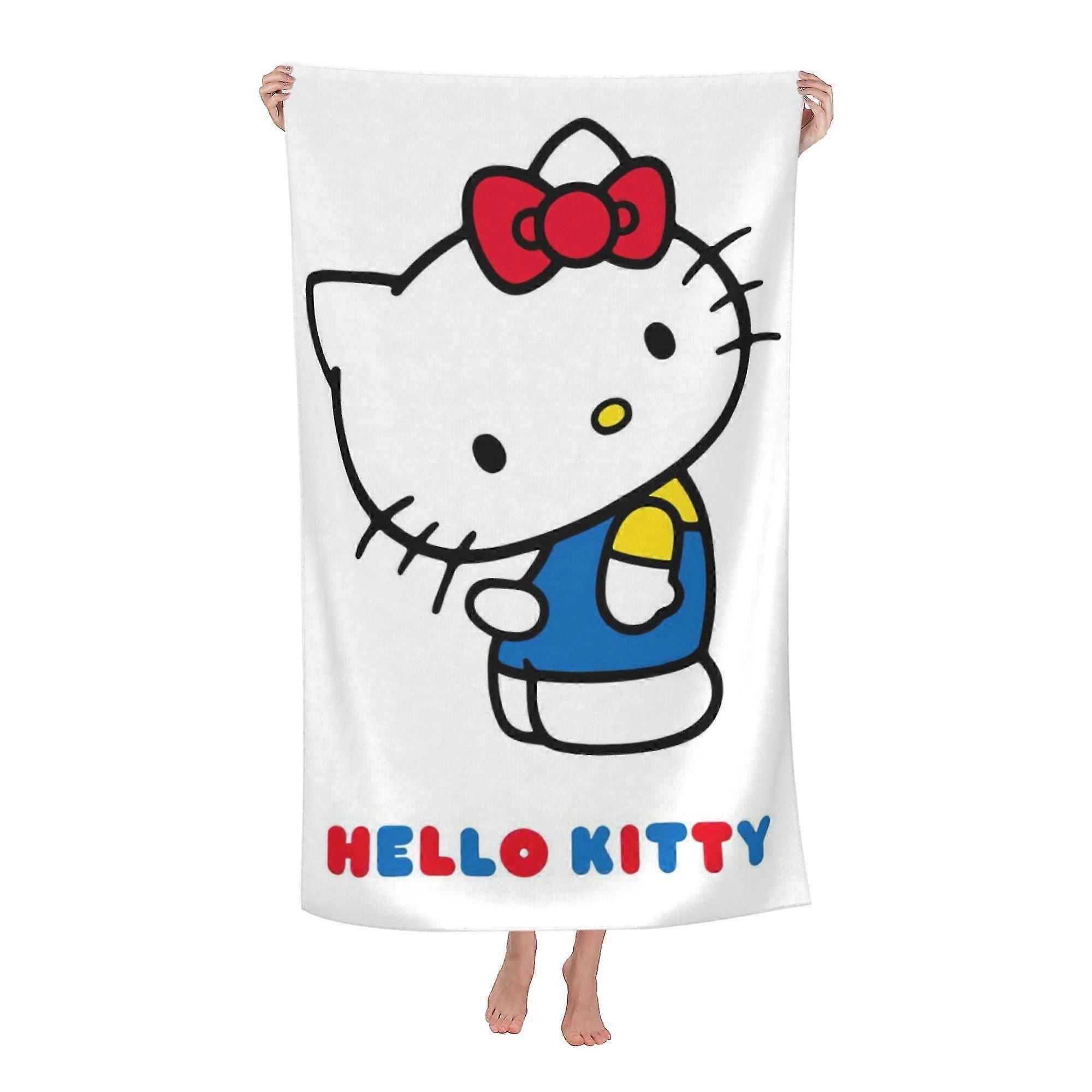 Hello Kitty Beach Towel, Large Microfiber Bath Towel #pgrw