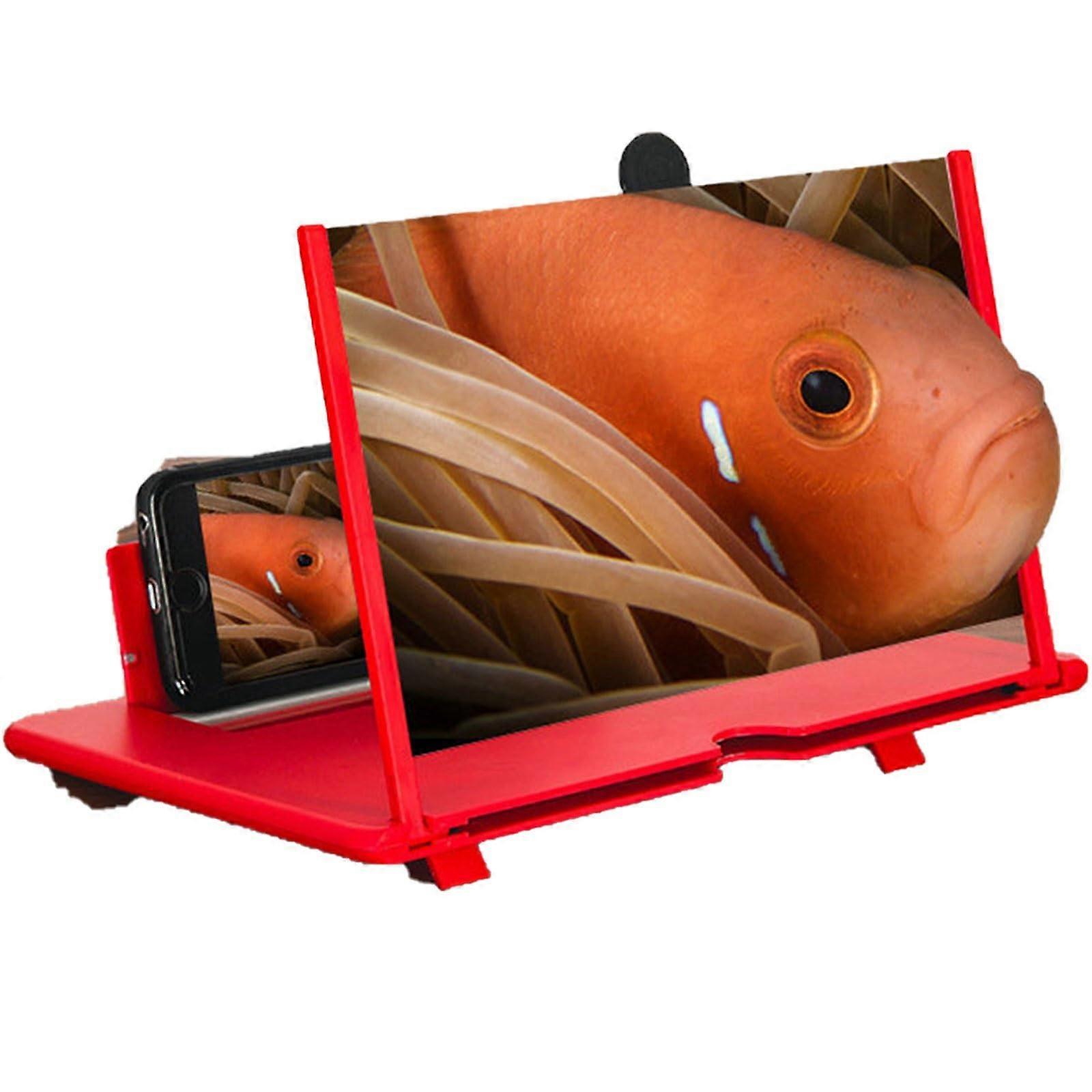 10 Inch Mobile Screen Amplifier, Cell Phone Screen Magnifier with Adjustable Base Bracket for Enhanced Viewing Experience