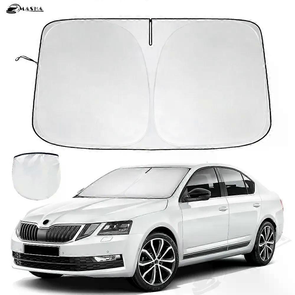 Windshield Sun Shade for Skoda Octavia 1U 1Z 5E A5 A7 Sunshade Window Sun Visor Protector Foldable Blocks UV Rays